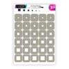 Szablon OneAir 07XL Kwadraty XL - Квадраты